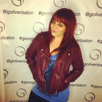 George Oliveri Hair Design - Maria Meza's stunning red color! I love it! - Nail Salons Near Me - Long Beach, California