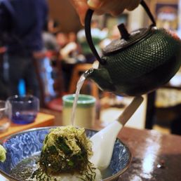 Kiraku - A special fish dish with rice served with dashi- was homey and soothing but forgot he name! - food - Tapas/Small Plates Near Me - Berkeley, California