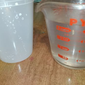 Bob Evans - Empty Bob Evans quart container... preparing to pour in 16 ounces of water - American Near Me - Greenville, Ohio Bob Evans - Empty Bob Evans quart container... preparing to pour in 16 ounces of water - American Near Me - Greenville, Ohio