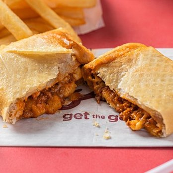 JJ Fish & Chicken - gyro puff with fries - Juice Bars & Smoothies Near Me - Griffith, Indiana