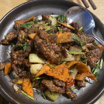 Peter Chang - Stir Fried Cumin Lamb - Szechuan Near Me - Columbia, Maryland Peter Chang - Stir Fried Cumin Lamb - Szechuan Near Me - Columbia, Maryland