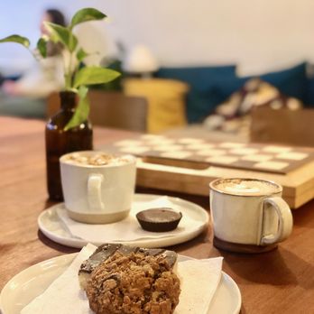 Nelson the Seagull - Chocolate oat walnut cookie and cappuccino - Coffee & Tea Near Me - Vancouver, British Columbia Nelson the Seagull - Chocolate oat walnut cookie and cappuccino - Coffee & Tea Near Me - Vancouver, British Columbia