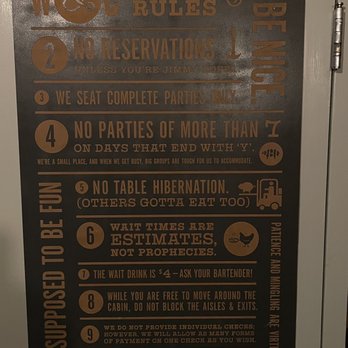 Work & Class - Bathroom door - New American Near Me - Denver, Colorado