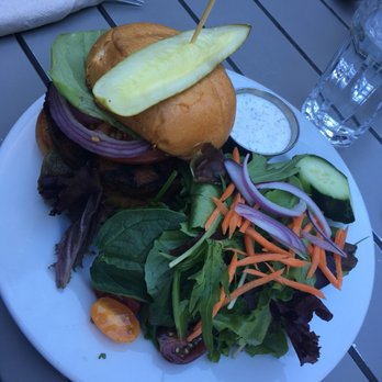 Cup Cafe - Beyond burger with salad - New American Near Me - Tucson, Arizona
