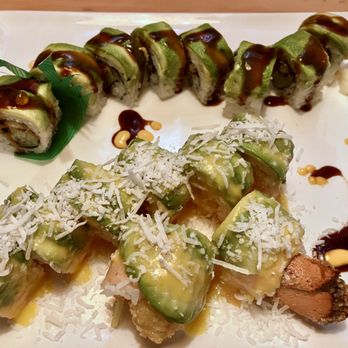 Matsuyama - dragon roll and coconut lobster roll - Sushi Bars Near Me - Englewood, New Jersey Matsuyama - dragon roll and coconut lobster roll - Sushi Bars Near Me - Englewood, New Jersey