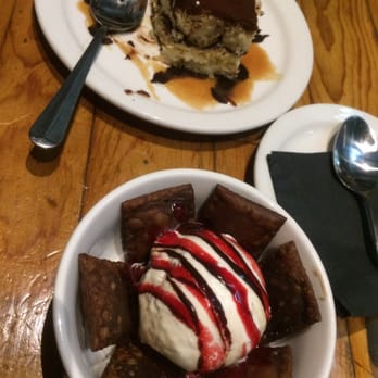 Angelo’s Taverna - Tiramisu and chocolate ravioli - Italian Near Me - Denver, Colorado