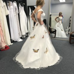 Erika's Couture Boutique - Cotillon dress, white gown with butterflies