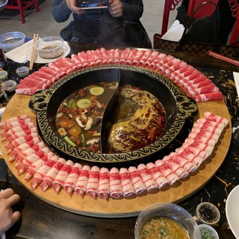 Chengdu Memory - Beef Brisket & Lamb combo with half spicy half mushroom soup - Hot Pot Near Me - Seattle, Washington Chengdu Memory - Beef Brisket & Lamb combo with half spicy half mushroom soup - Hot Pot Near Me - Seattle, Washington