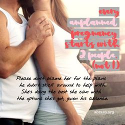 Abrazo Adoption Associates - Nobody gets pregnant by herself. If he isn't stepping up to help, text HELPME to 210-860-5683 and let's talk about how adoption works?