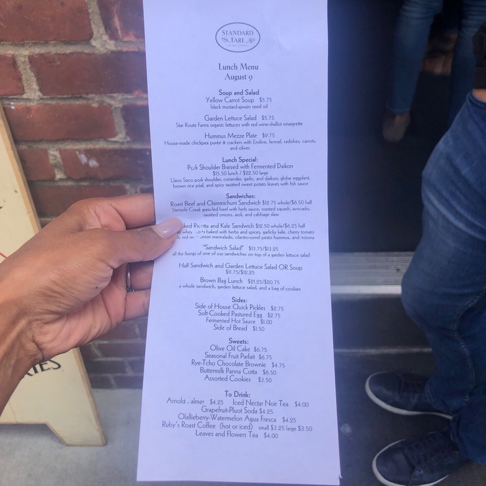 Standard Fare - Menu - Coffee & Tea Near Me - Berkeley, California Standard Fare - Menu - Coffee & Tea Near Me - Berkeley, California
