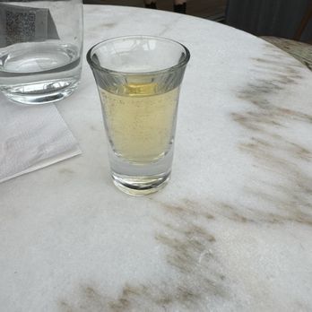 Monarch Rooftop - A shot of "Jameson Black Barrel", notice the bubbles and color. - Lounges Near Me - New York, New York