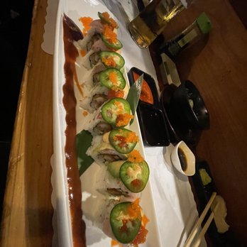 Kanpai Sushi - Party girl roll with no cream cheese - Japanese Near Me - Pismo Beach, California Kanpai Sushi - Party girl roll with no cream cheese - Japanese Near Me - Pismo Beach, California