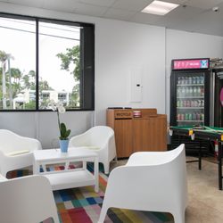 Sparky's Sweet Treats - Comfortable seating area with games and mini pool table