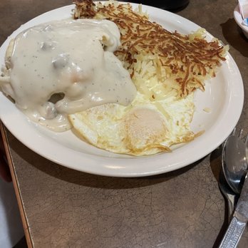 The Big Biscuit - Biscuits and gravy with eggs and hash browns - Breakfast & Brunch Near Me - Independence, Missouri
