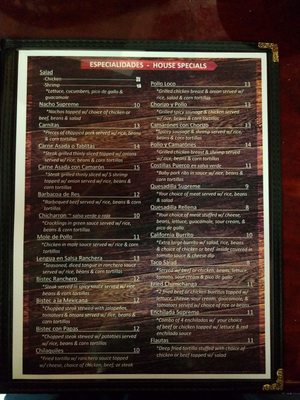Menu photo 4 El Tapatio Jacksonville, FL