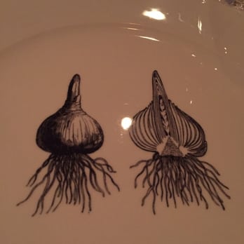 Pollen Street Social - Illustration on the show plate - British Near Me - London, XGL