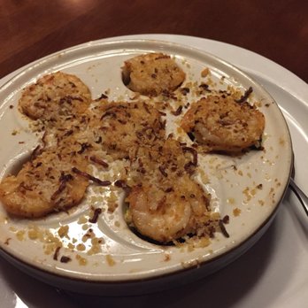 Seasons 52 - Lump crab, roasted shrimp, & spinach stuffed mushrooms topped with panko. - Seafood Near Me - Birmingham, Alabama Seasons 52 - Lump crab, roasted shrimp, & spinach stuffed mushrooms topped with panko. - Seafood Near Me - Birmingham, Alabama