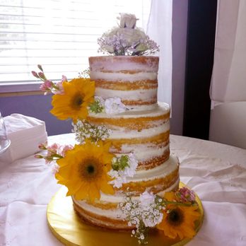 Express cakes and more - a wedding cake with flowers - Desserts Near Me