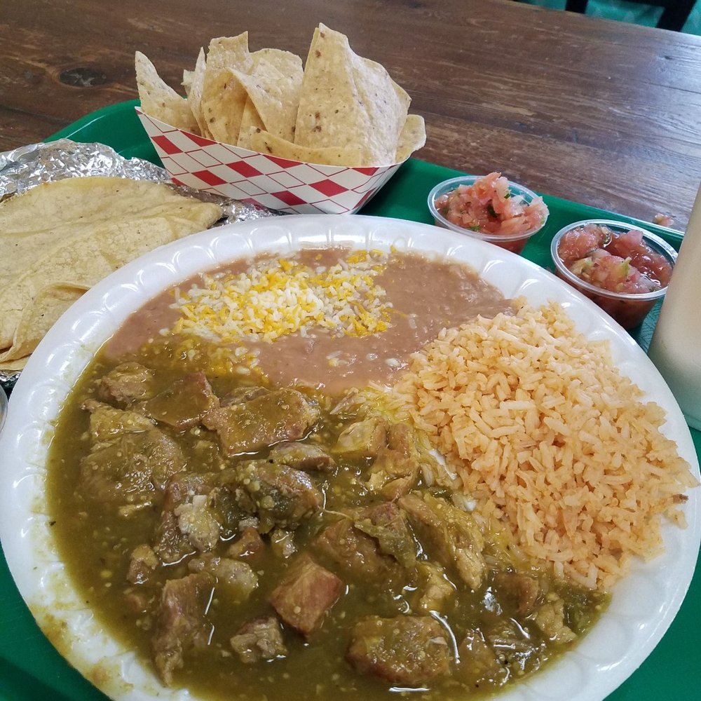 El Camino Real - Chile Verde Plate - Mexican Near Me - Fullerton, California El Camino Real - Chile Verde Plate - Mexican Near Me - Fullerton, California