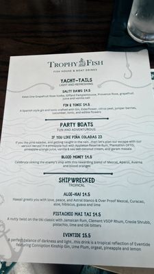 Menu photo 4 Trophy Fish Tampa, FL Menu photo 4 Trophy Fish Tampa, FL