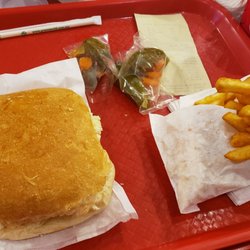 7 Leguas - Hamburger double with cheese and fries