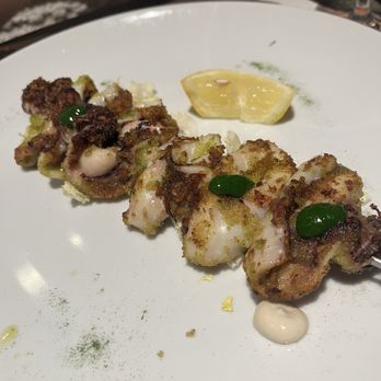 Trattoria Rosmarino - Squid skewer - Italian Near Me - Genova, GE Trattoria Rosmarino - Squid skewer - Italian Near Me - Genova, GE