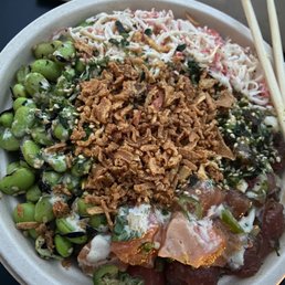 Truffle Salmon Poke Bowl