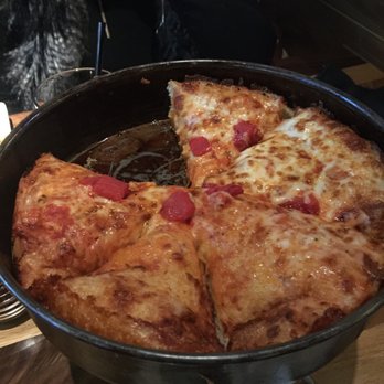 BJ's Restaurant & Brewhouse - Cheese and Tomato Deep Dish Pizza (Med) - New American Near Me - Valley Stream, New York BJ's Restaurant & Brewhouse - Cheese and Tomato Deep Dish Pizza (Med) - New American Near Me - Valley Stream, New York