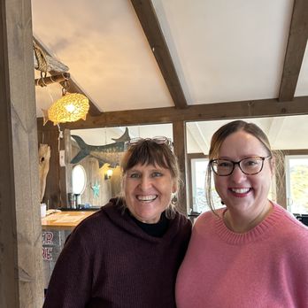 Sundrenched - Dawn and co-owner Christine - Seafood Near Me - Bailey Island, Maine
