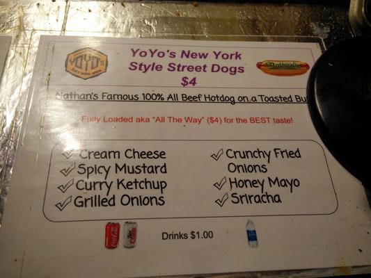 Menu photo 5 Yoyo's Hot Dog Houston, TX Menu photo 5 Yoyo's Hot Dog Houston, TX