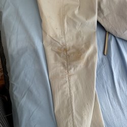 Diaz Diner - Mom's pants with the salsa Johnny dropped and we still had to pay