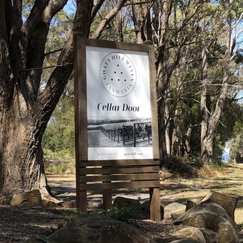 Goaty Hill Wines - Sign by road - Wineries Near Me - Kayena, TAS