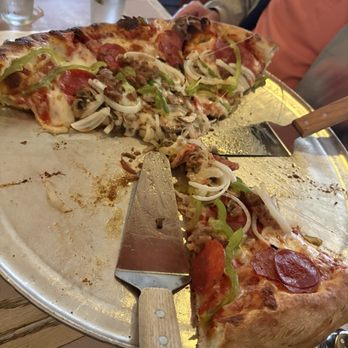 Uncle Vito's Pizza - Our leftovers after being told we could not order less than a large pizza - Pizza Near Me - San Francisco, California