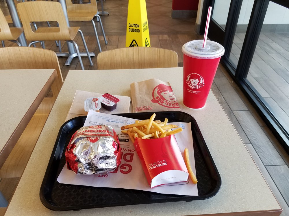 Wendy's - There's a wet floor sign ahead. - food - Burgers Near Me - Tehachapi, California Wendy's - There's a wet floor sign ahead. - food - Burgers Near Me - Tehachapi, California