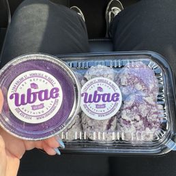 Ube Cheesecake and Ube Crinkle Cookies