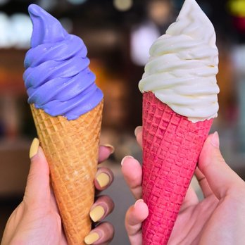Soft Swerve - Ube and vanilla soft serve ice cream - Ice Cream & Frozen Yogurt Near Me - Flushing, New York Soft Swerve - Ube and vanilla soft serve ice cream - Ice Cream & Frozen Yogurt Near Me - Flushing, New York