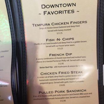 Jake’s Downtown - Bar menu - Steakhouses Near Me - Billings, Montana