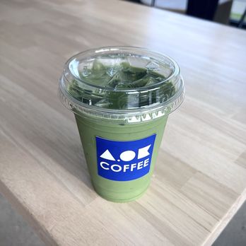 A.OK COFFEE - Iced Matcha Latte - Desserts Near Me - La Habra, California