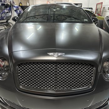 Gorilla Wraps - Bentley Satin Black - Vehicle Wraps Near Me - Englewood, Colorado