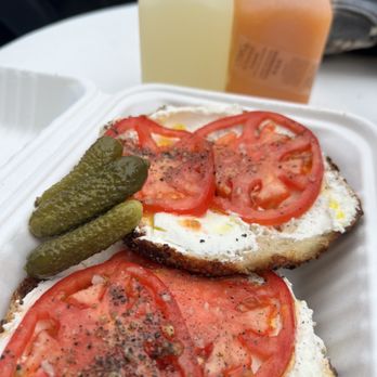 Courage Bagels - Cream Cheese Tomato - Bagels Near Me - Los Angeles, California