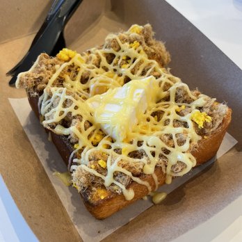 Da Vien Coffee - Cheese salted egg toast - Desserts Near Me - Westminster, California Da Vien Coffee - Cheese salted egg toast - Desserts Near Me - Westminster, California