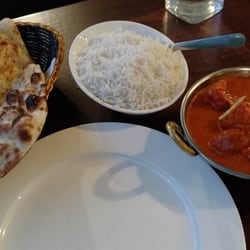 Garnish Of India - Last meal on earth, butter chicken, garlic naan, and basmatic rice. Total perfection.