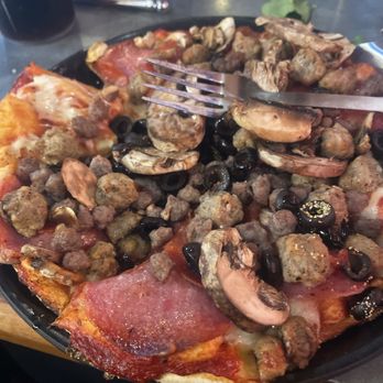 Shakey's Pizza Parlor - Never had a pizza where the toppings go on last.... - Pizza Near Me - Alhambra, California Shakey's Pizza Parlor - Never had a pizza where the toppings go on last.... - Pizza Near Me - Alhambra, California