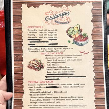 Chilangos - Menu - Beer Bar Near Me - Tifton, Georgia