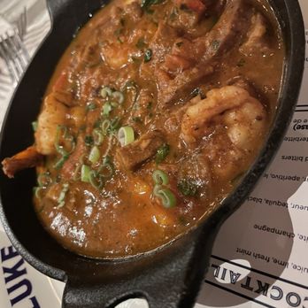 Luke - Jumbo Louisiana Shrimp & Grits - French Near Me - New Orleans, Louisiana Luke - Jumbo Louisiana Shrimp & Grits - French Near Me - New Orleans, Louisiana