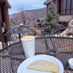 Kaffe Mercantile - Raspberry turnover and latte