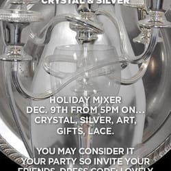 Our Invite for our Crystal & Silver Mixer!
