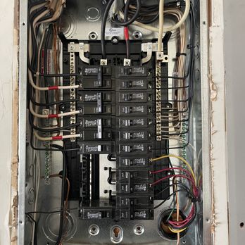 KGC Electrical Services - Interior of Electrical panel - Electricians Near Me KGC Electrical Services - Interior of Electrical panel - Electricians Near Me