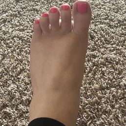 My ugly foot with a beautiful gel color My ugly foot with a beautiful gel color