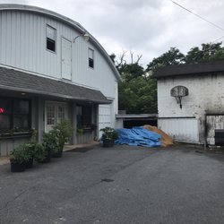 Stohler's Meat Market - The entrance ( on the left ) and Smoker on the right ...